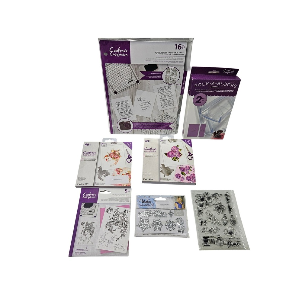 Crafters Companion Stamping and Decoupage Supplies Lot of 7 Supplies Crafting